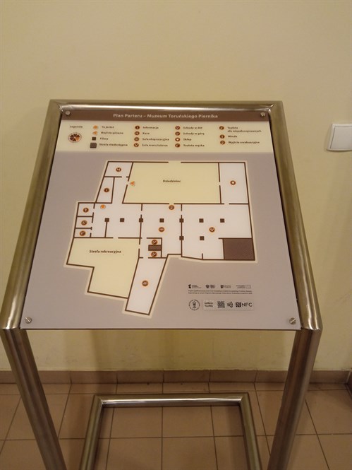 Plan Parteru Muzeum Toruńskiego Piernika