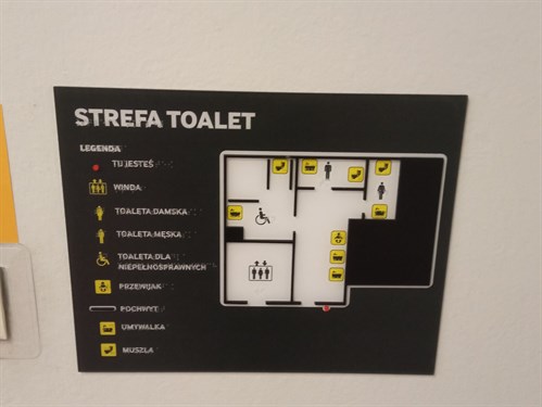 Plan Strefy Toalet Z Bliska