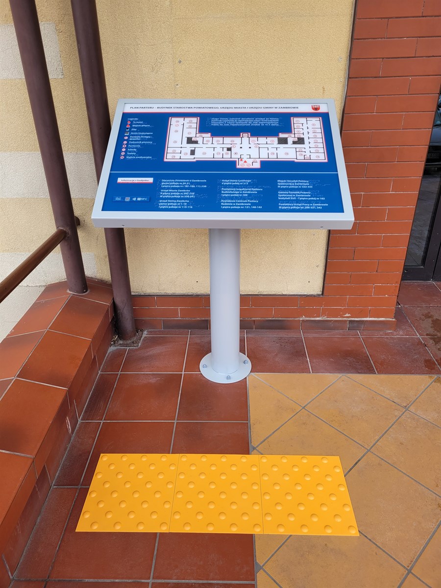 Dotykowy Plan Informacyjny Ze Znacznikami Your Way Plus I NFC I Pole Uwagi