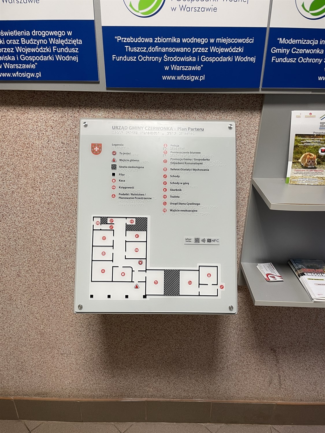 Dotykowy Plan Informacyjny Rzut 1