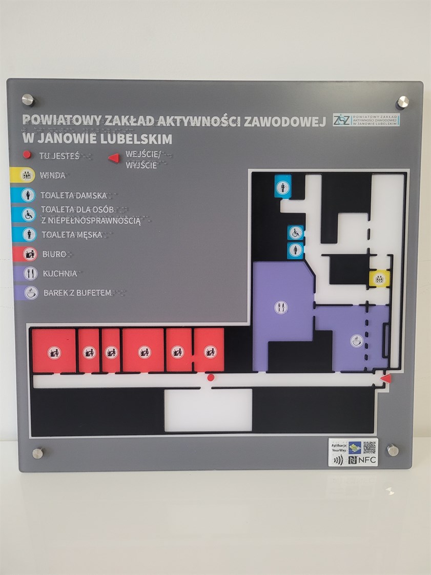 Dotykowy Plan Informacyjny Rzut Od Przodu (2)