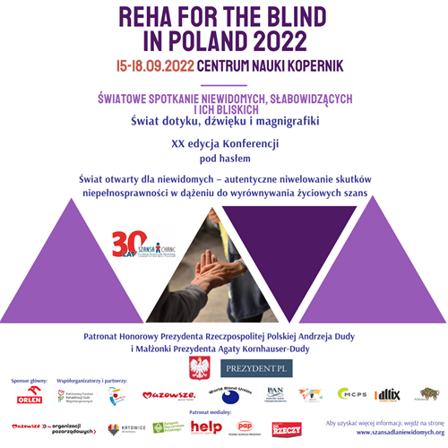 Plakat -REHA-FOR-THE-BLIND-IN-POLAND-2022