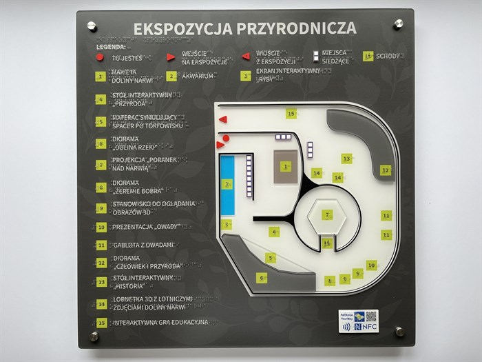 Dotykowy Plan Informacyjny Ekspozycji Przyrodniczej