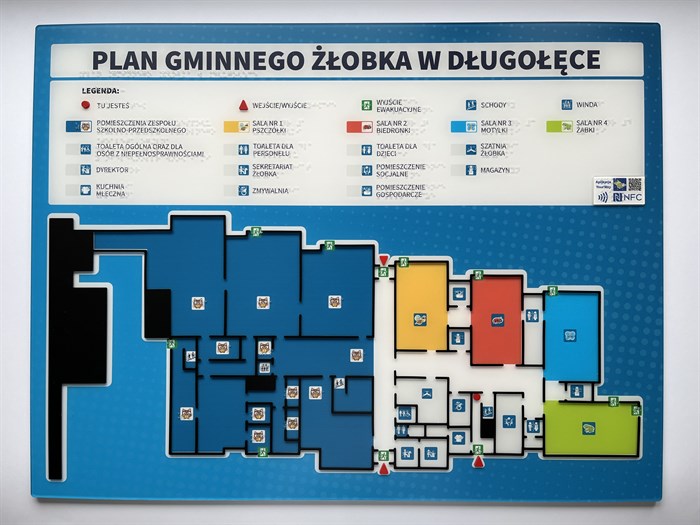 Dotykowy Plan Informacyjny Gminnego Żłobka W Długołęce