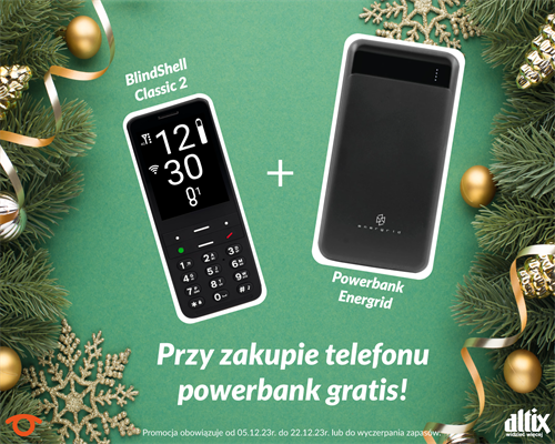 BlindShell Classic 2  i powerbank