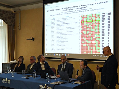 Dostosowanie Obiektów Użyteczności Publicznej Konferencja naukowa Nowocześni niewidomi i słabowidzący w dostosowanym dla nich świecie