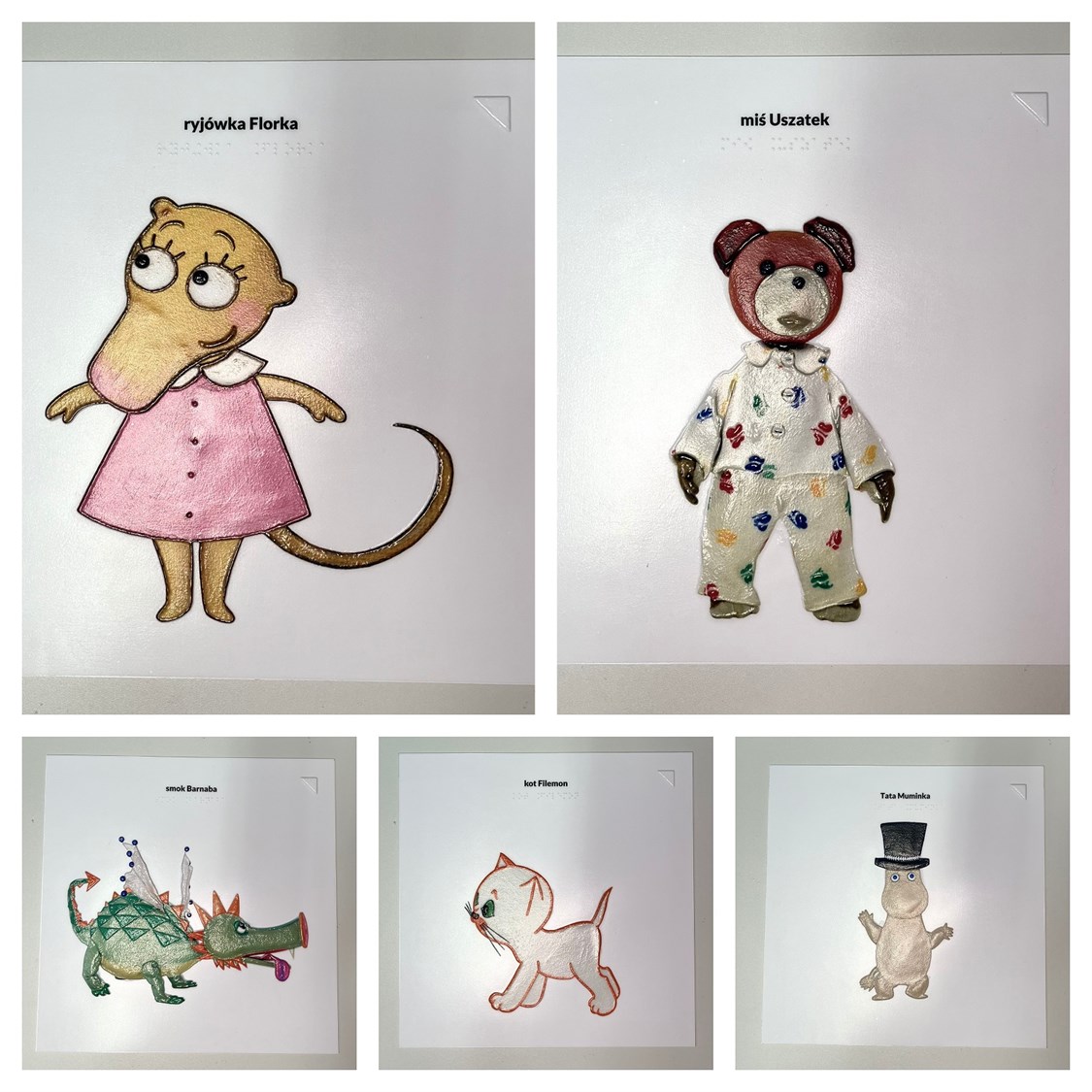 grafiki termoformowane dla Muzeum Kinematografii w Łodzi.