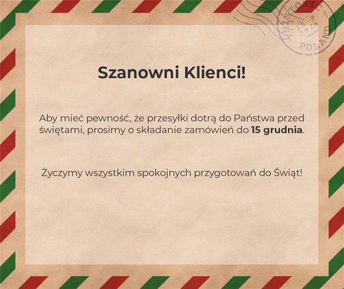 Plakat informacyjny zawierający treść z posta